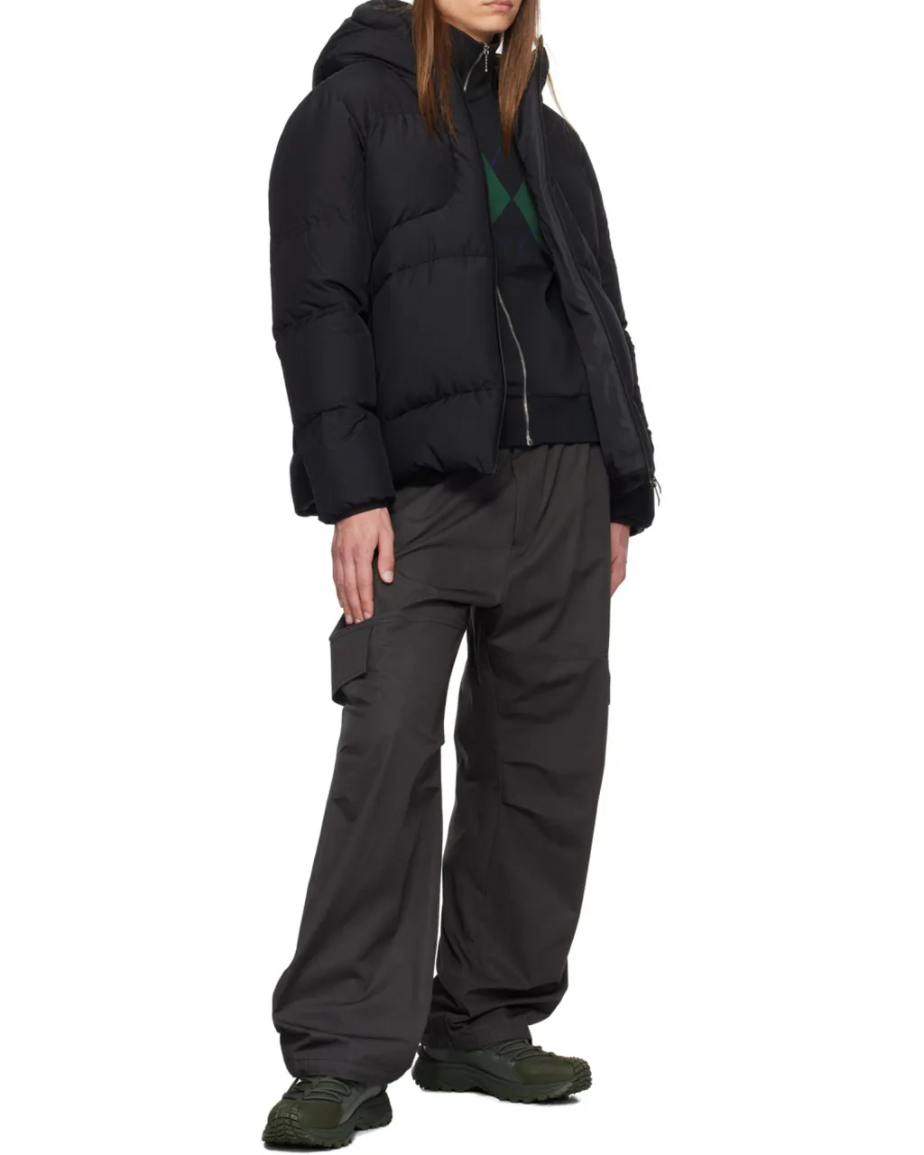 Logo-Print Puffer Jacket