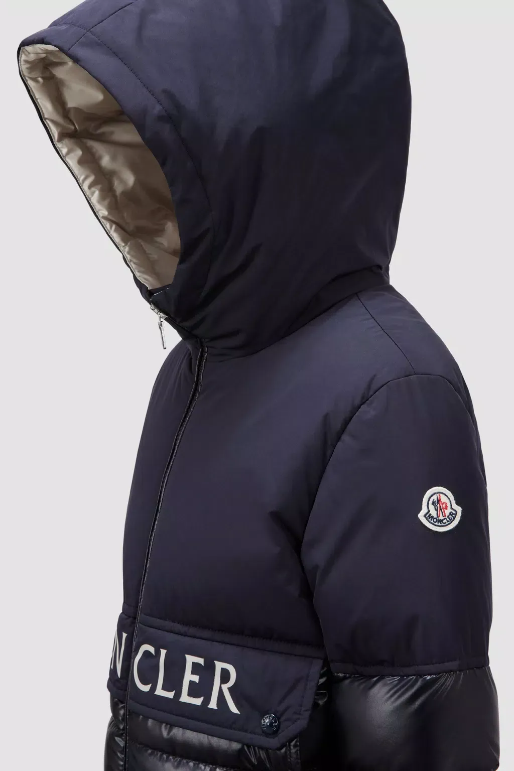 Andres Logo Printed Down Jacket