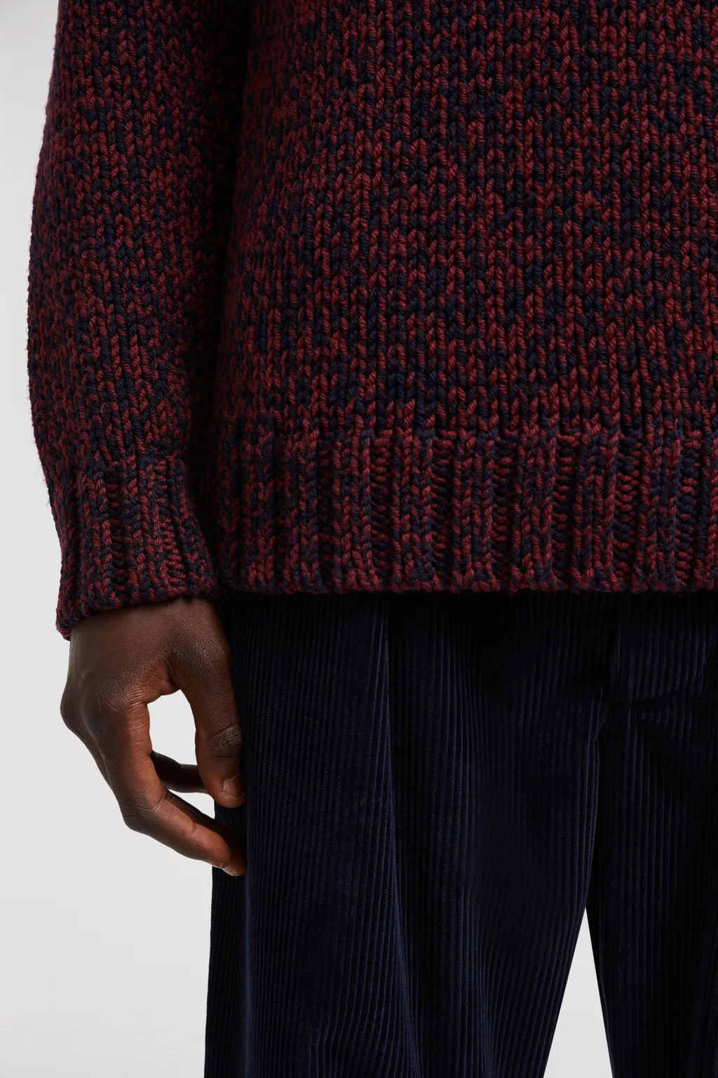 Mouliné Logo Patch Jumper