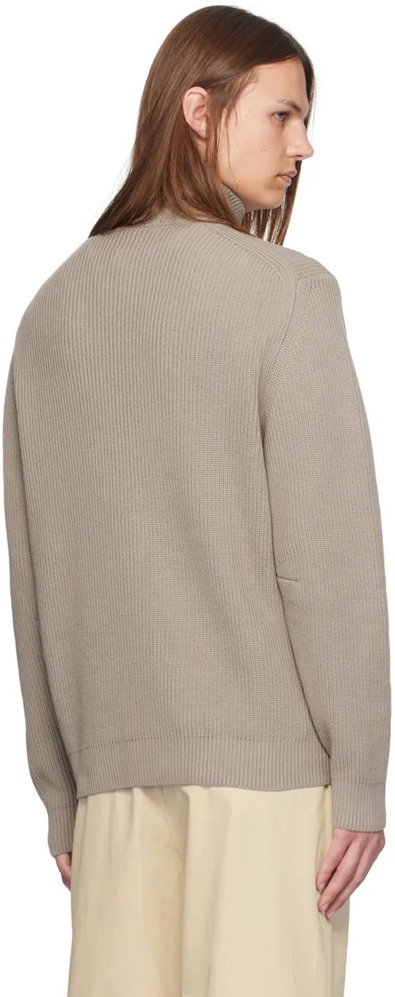 Logo Patch Turtleneck Knit Jumper