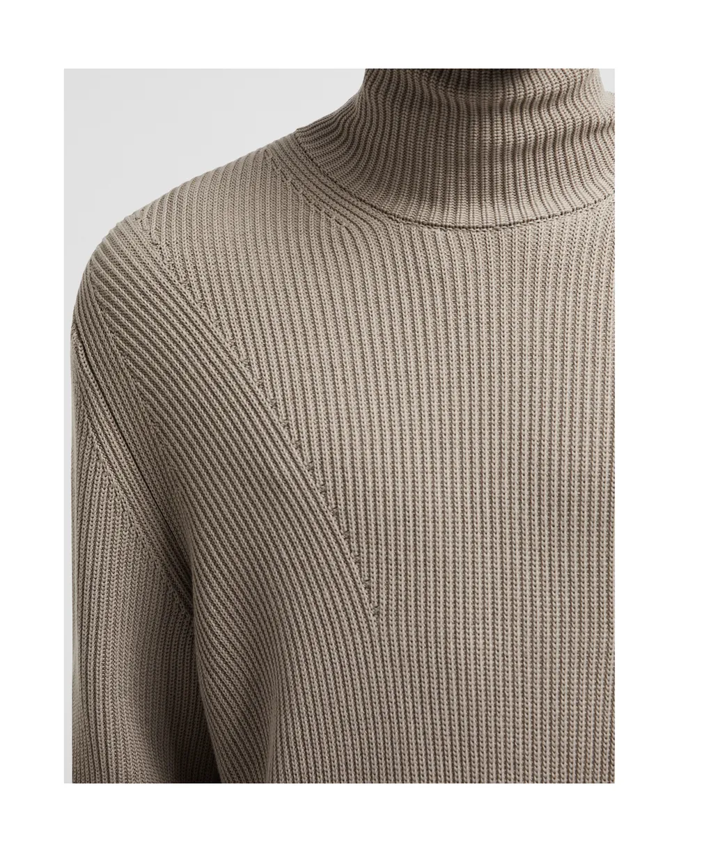 Logo Patch Turtleneck Knit Jumper