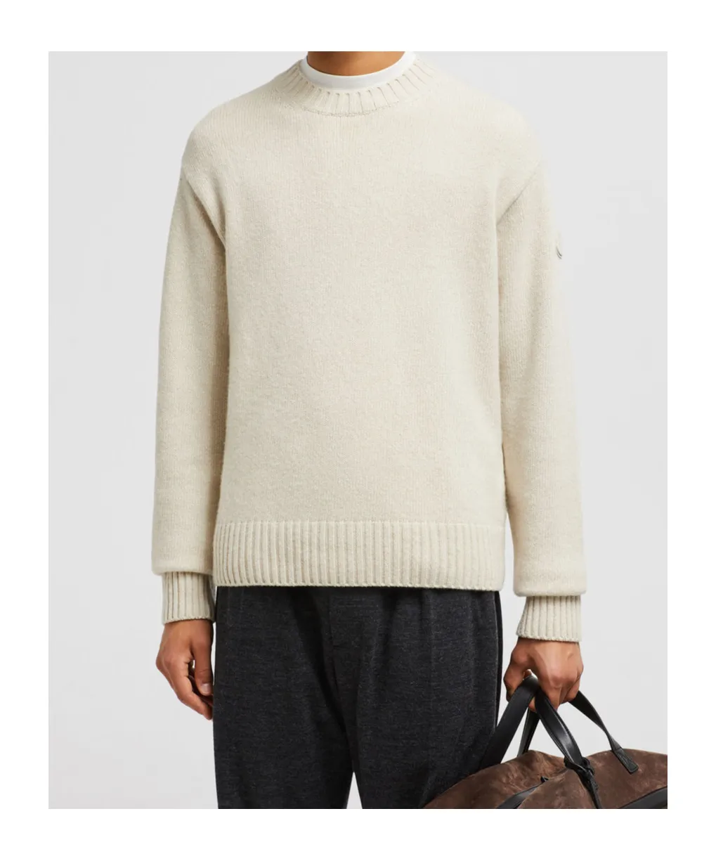 Logo Patch Crewneck Sweater
