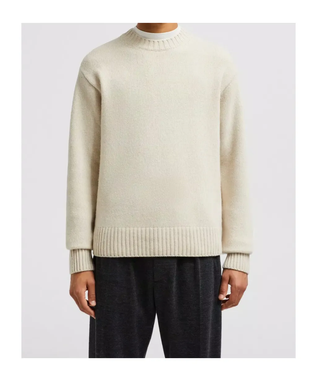 Logo Patch Crewneck Sweater
