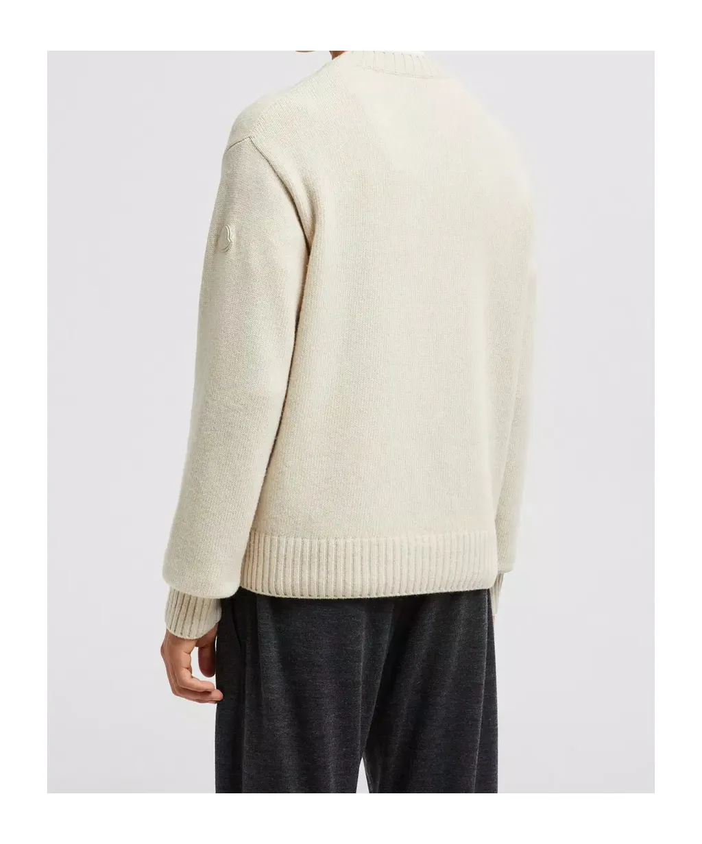 Logo Patch Crewneck Sweater