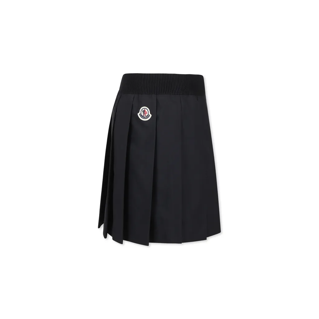 Pleated Elastic Waistband Skirt