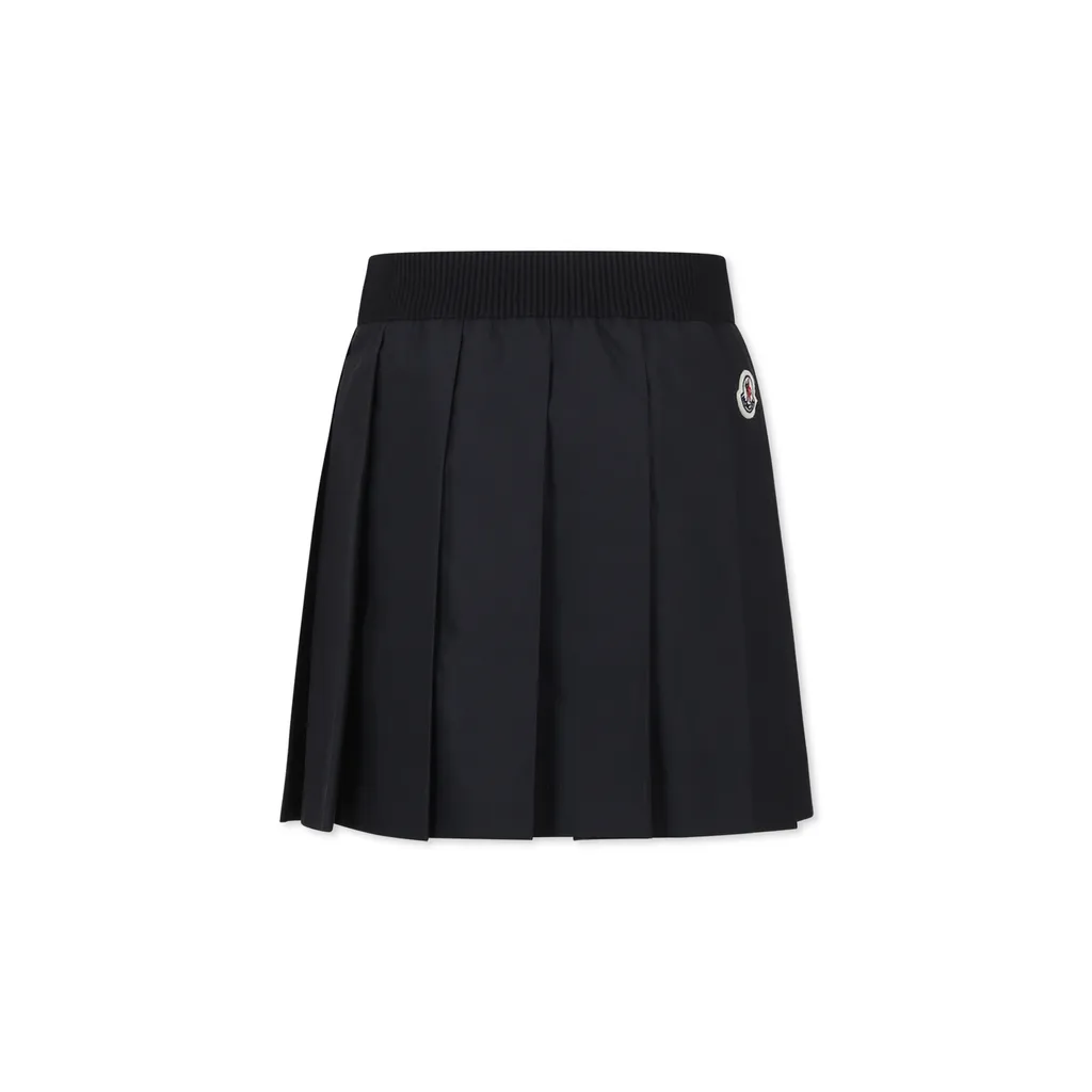 Pleated Elastic Waistband Skirt