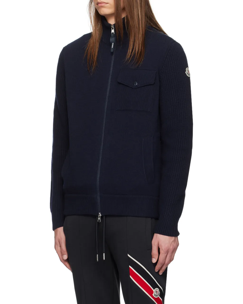 Long-Sleeved Casual Cardigan And Down Jacket