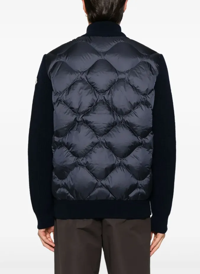 Long-Sleeved Casual Cardigan And Down Jacket