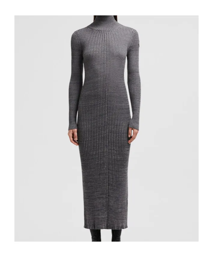 Polo Neck Midi Dress