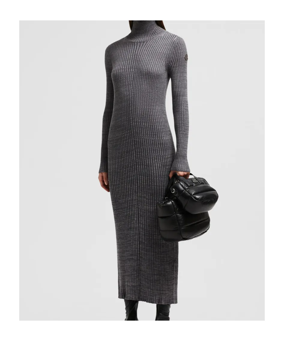 Polo Neck Midi Dress