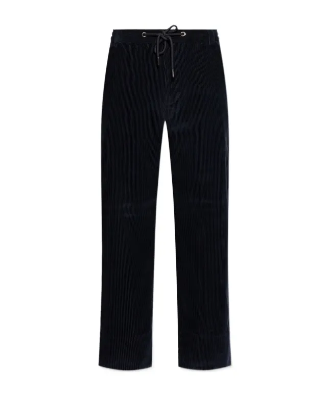 Drawstring Corduroy Trousers