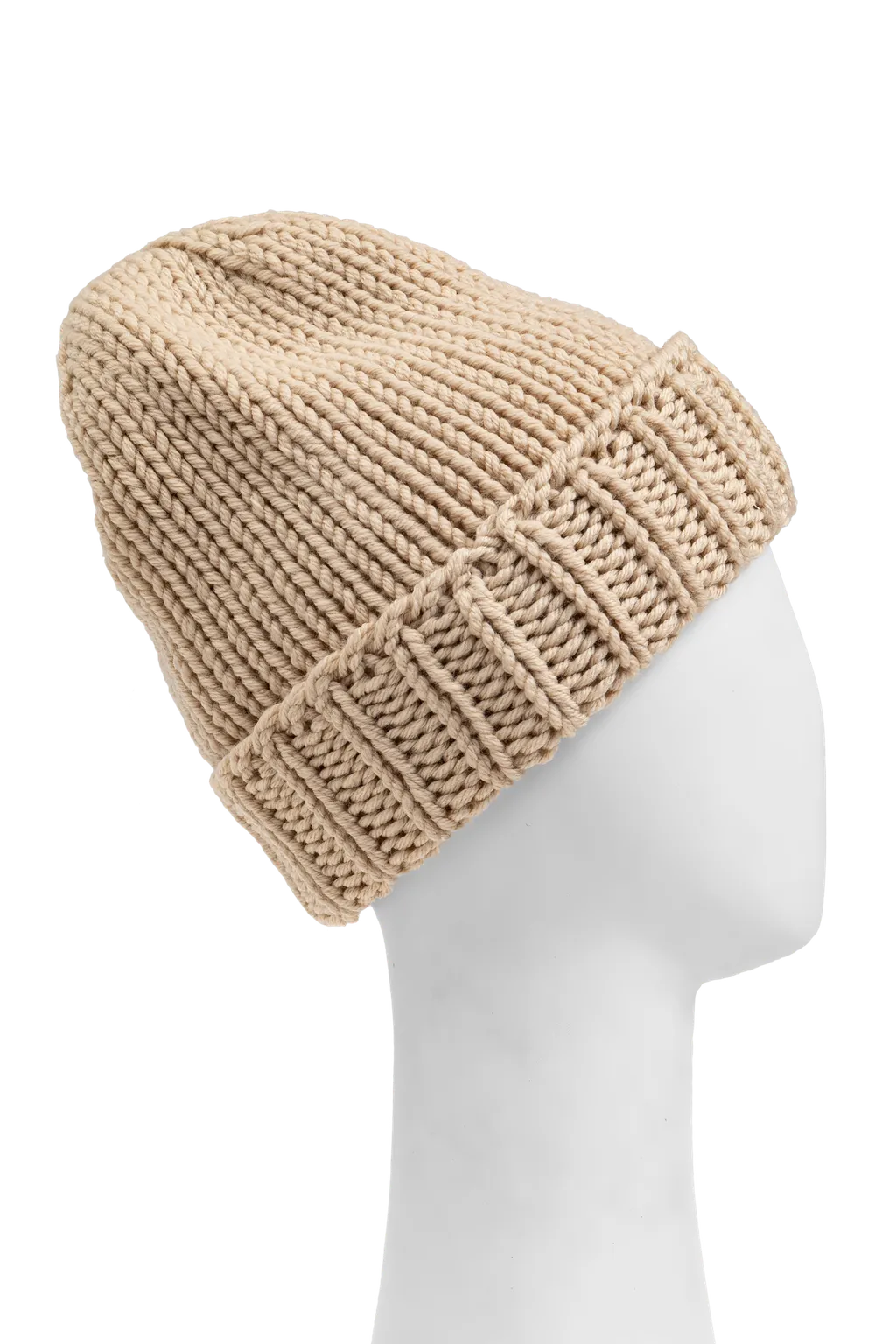 Logo Patch Ribbed Beanie