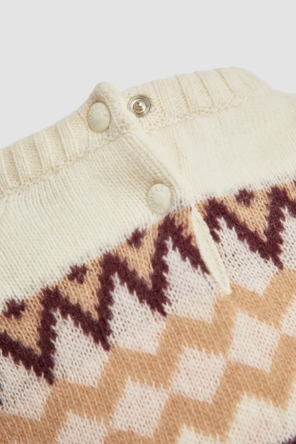 Logo Intarsia Knitted Dress
