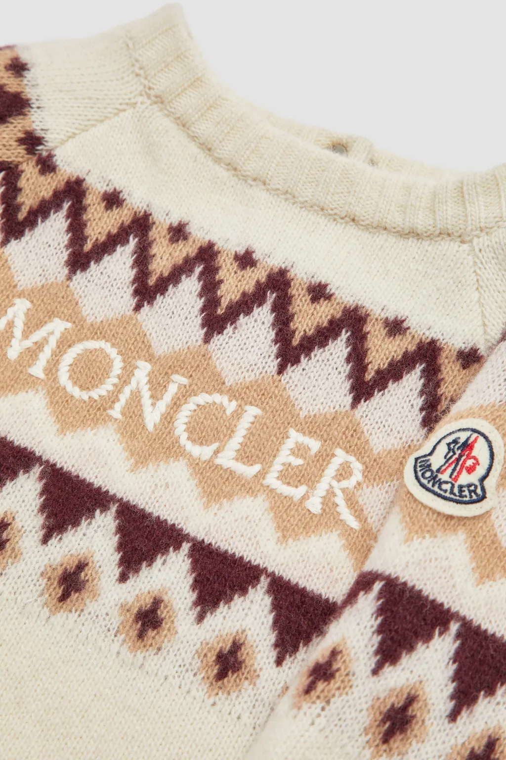Logo Intarsia Knitted Dress