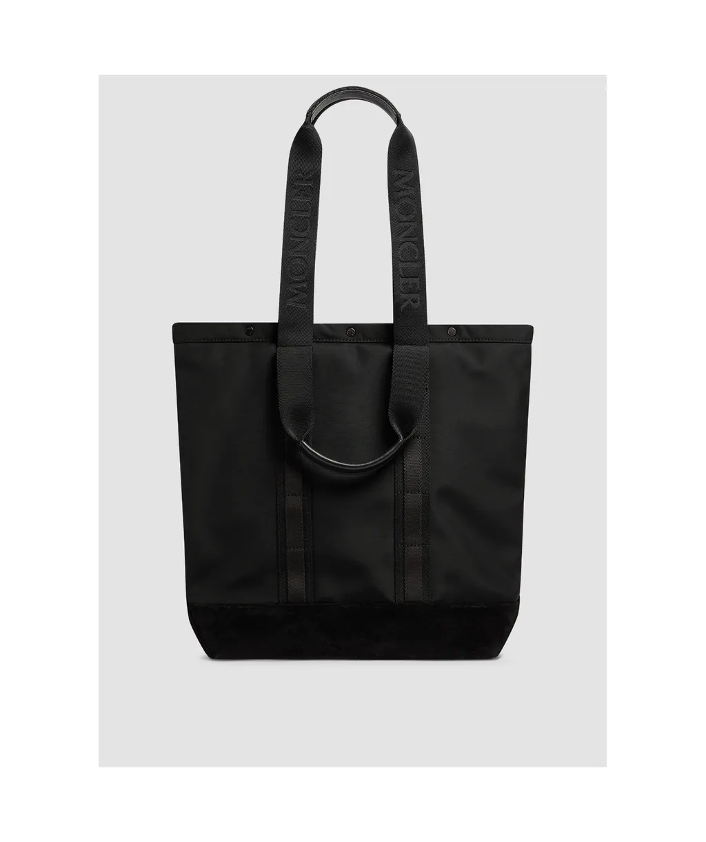 Logo Patch Drawstring Tote Bag