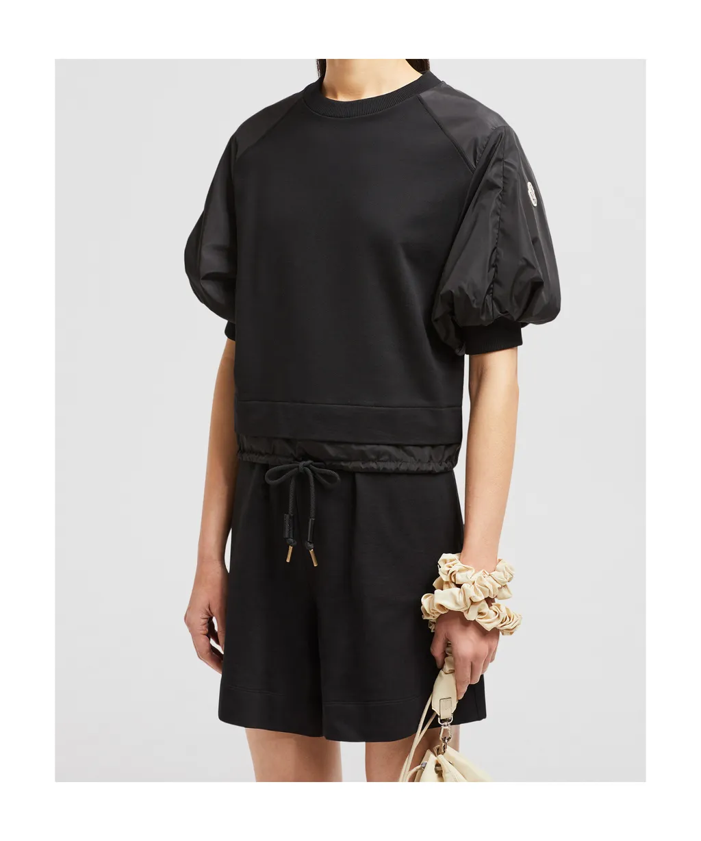 Puff Sleeve Cotton T-Shirt