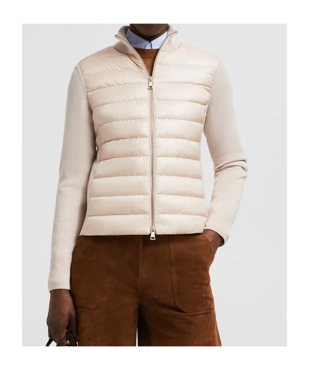 Panneled Zip-Up Padded Jacket