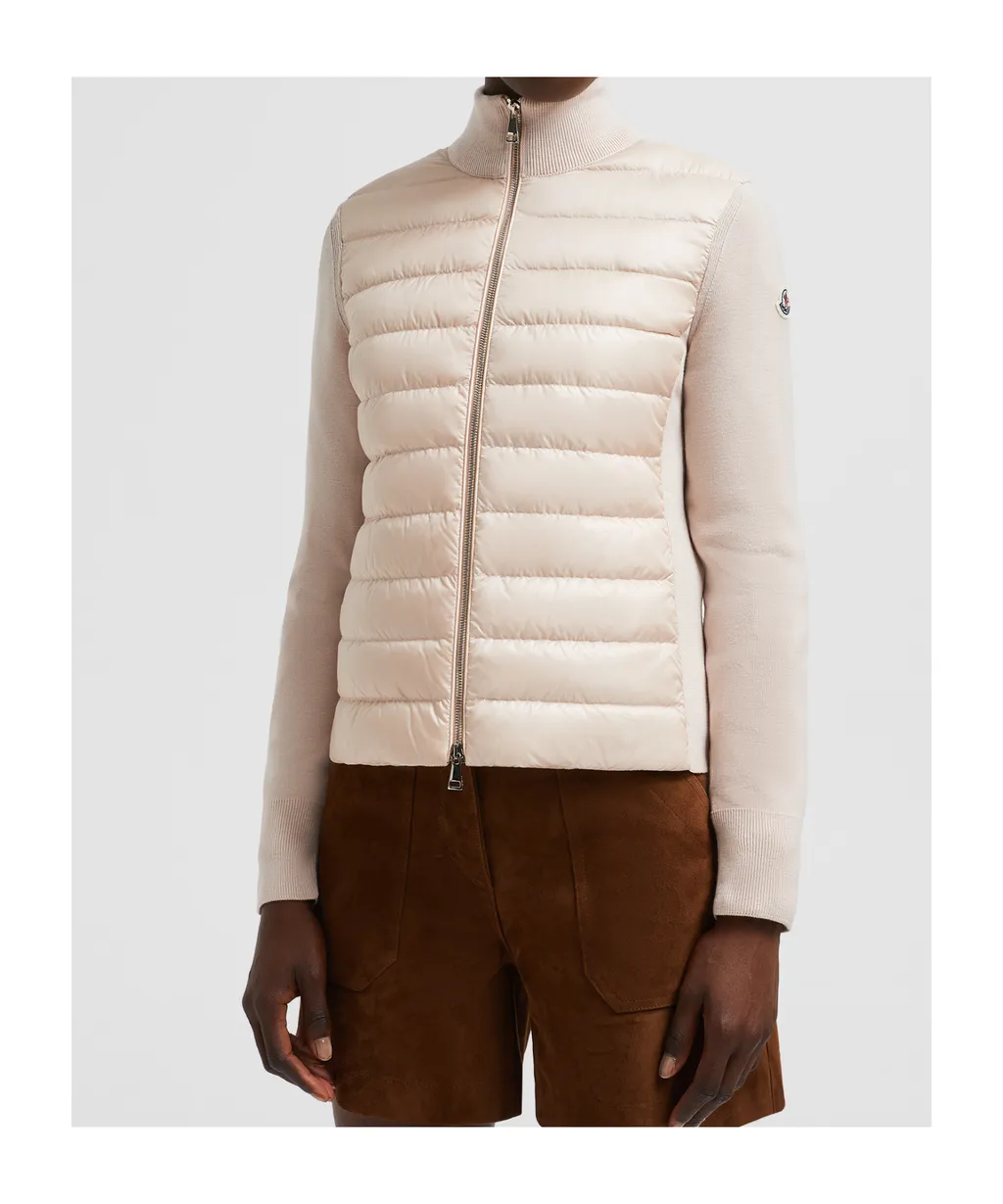Panneled Zip-Up Padded Jacket