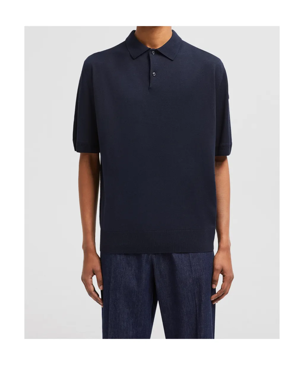 Logo Patch Short-Sleeved Polo Shirt