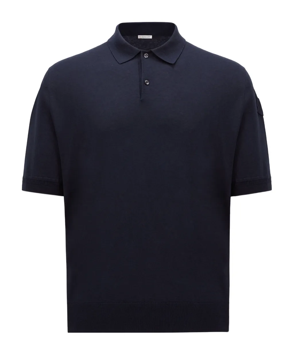 Logo Patch Short-Sleeved Polo Shirt