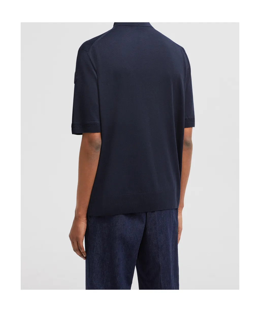 Logo Patch Short-Sleeved Polo Shirt