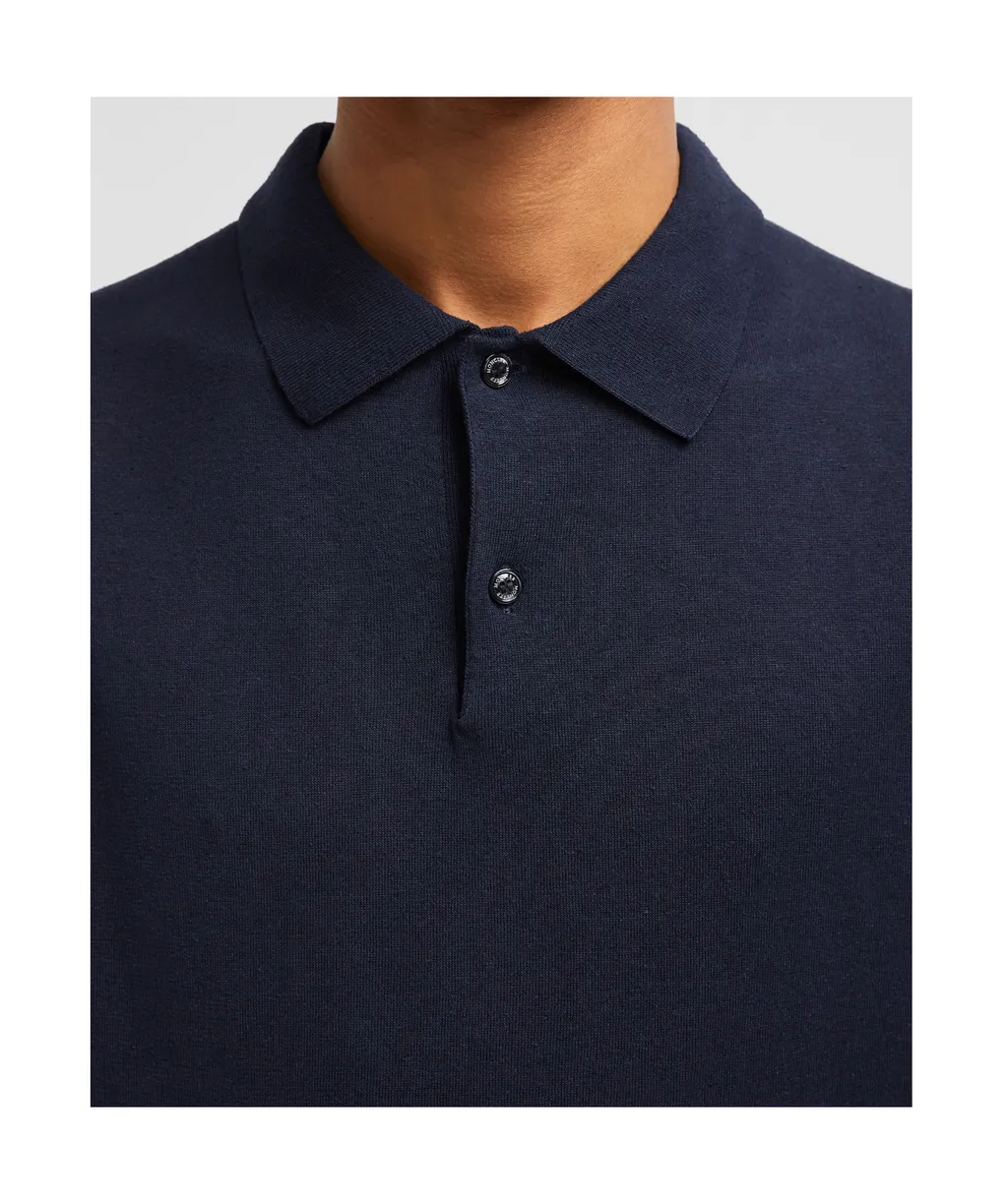 Logo Patch Short-Sleeved Polo Shirt