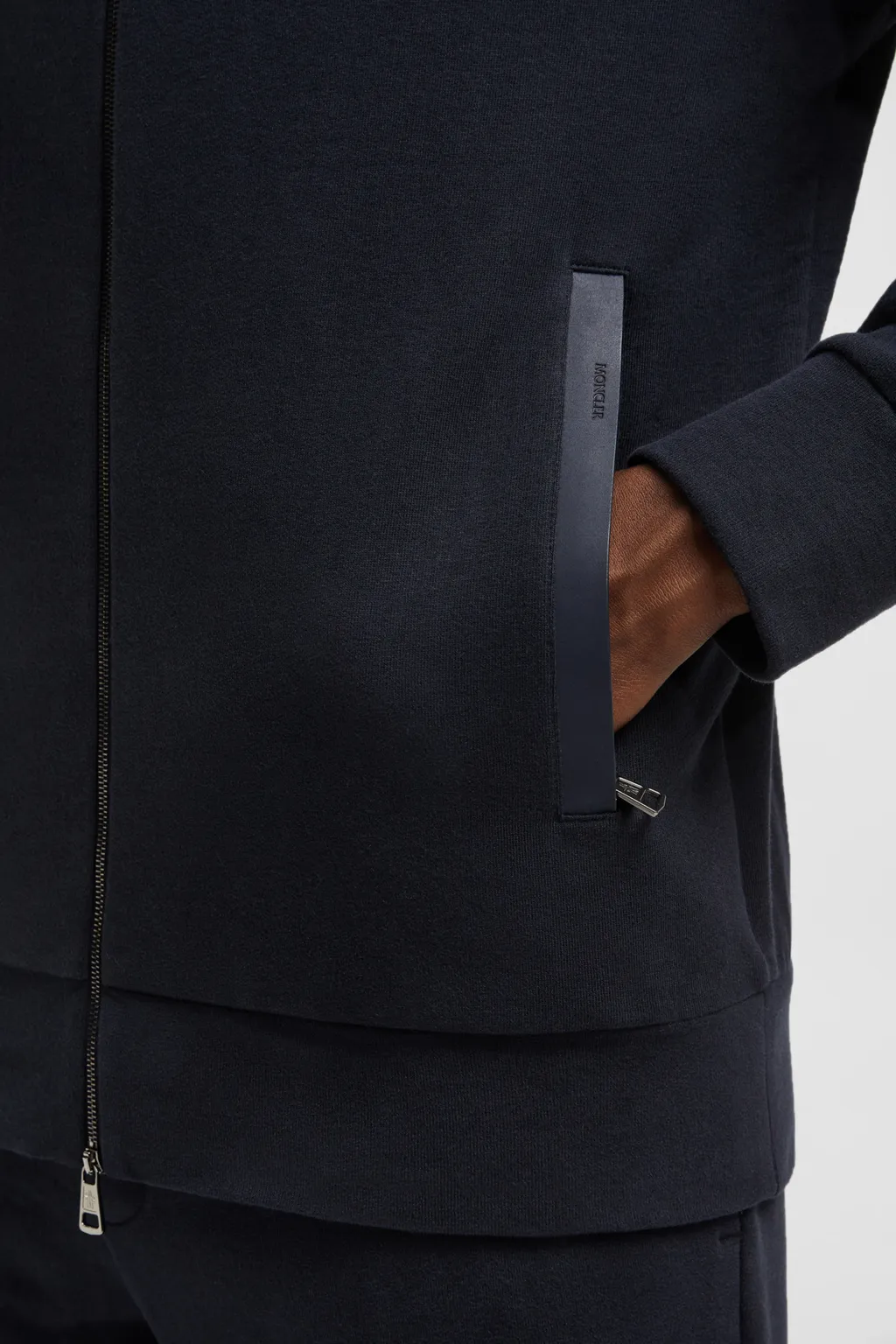 Suede-Trimmed Cotton & Cashmere Sweatshirt
