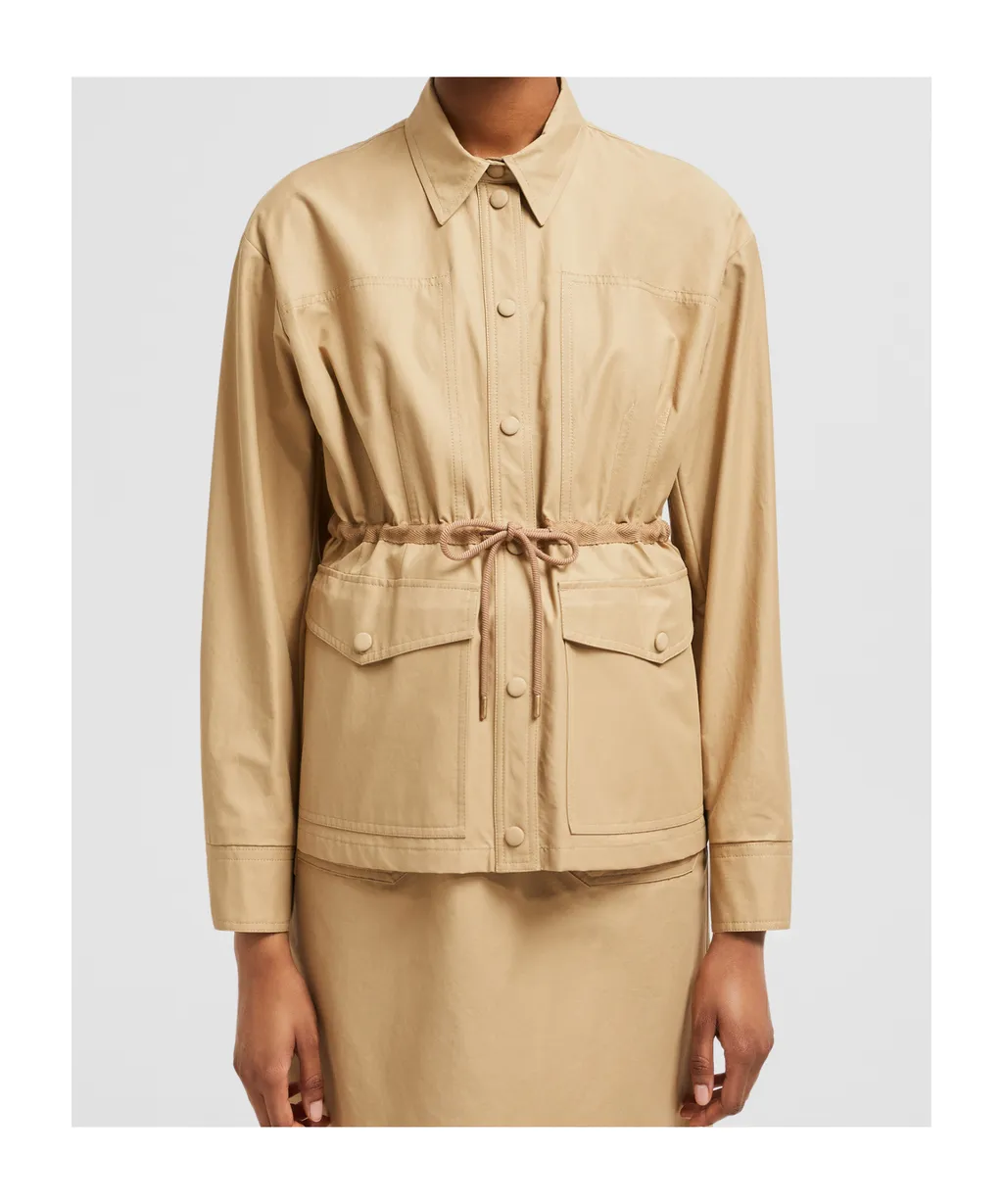 Saulon Drawstring Waist Field Jacket
