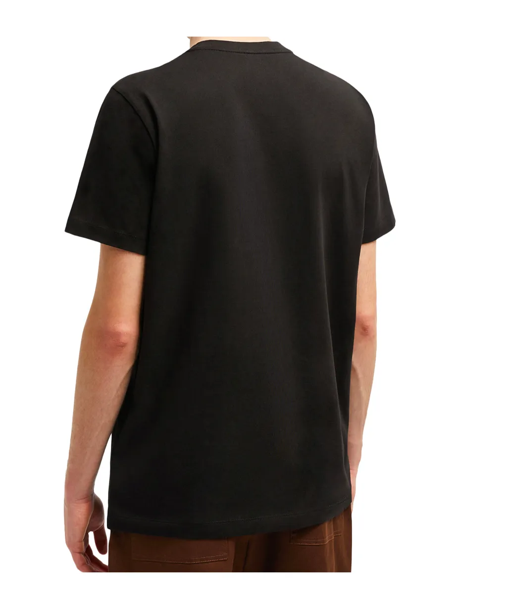 Flocked Logo Crewneck T-Shirt