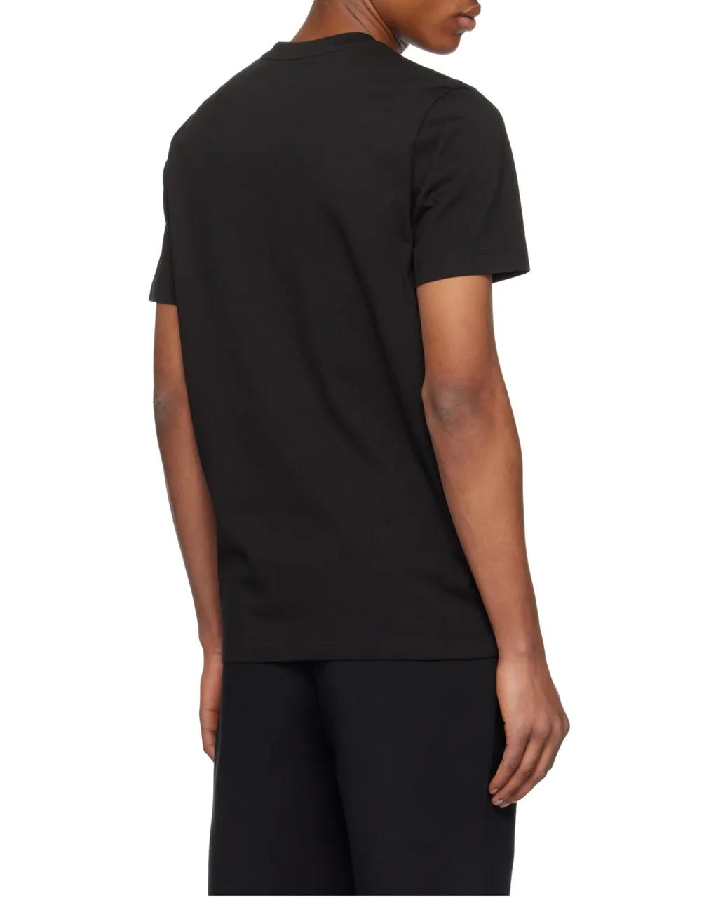 Flocked Logo Crewneck T-Shirt