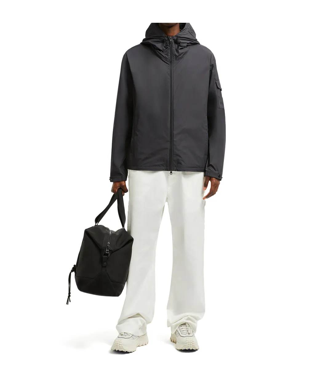 Logo Patch Hooded Jacket