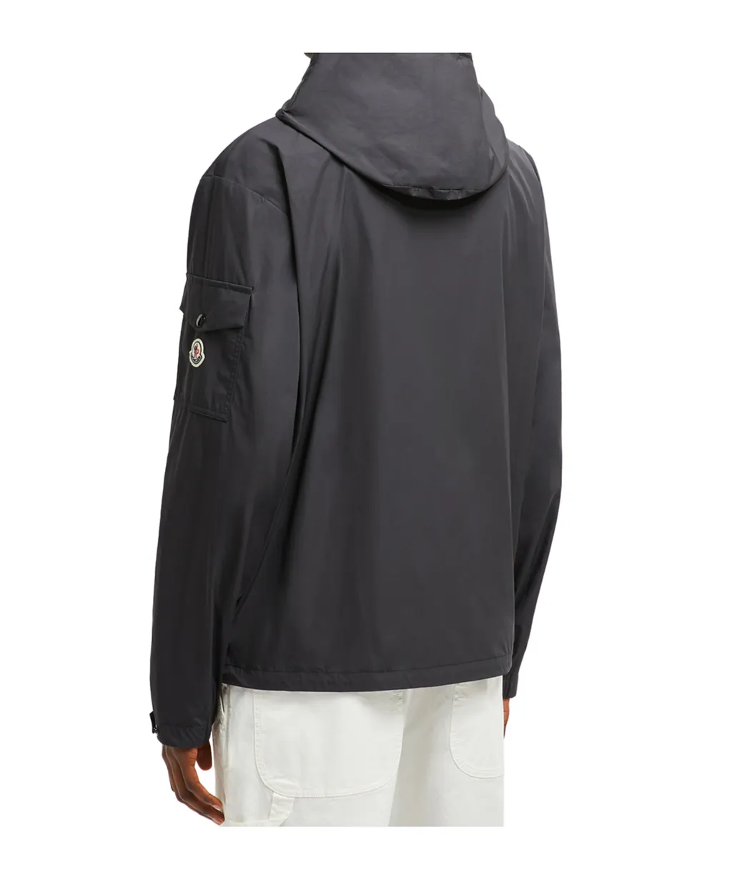 Logo Patch Hooded Jacket