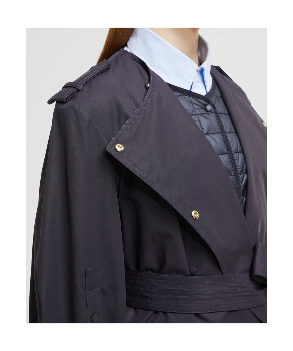 Belted Button-Up Coat