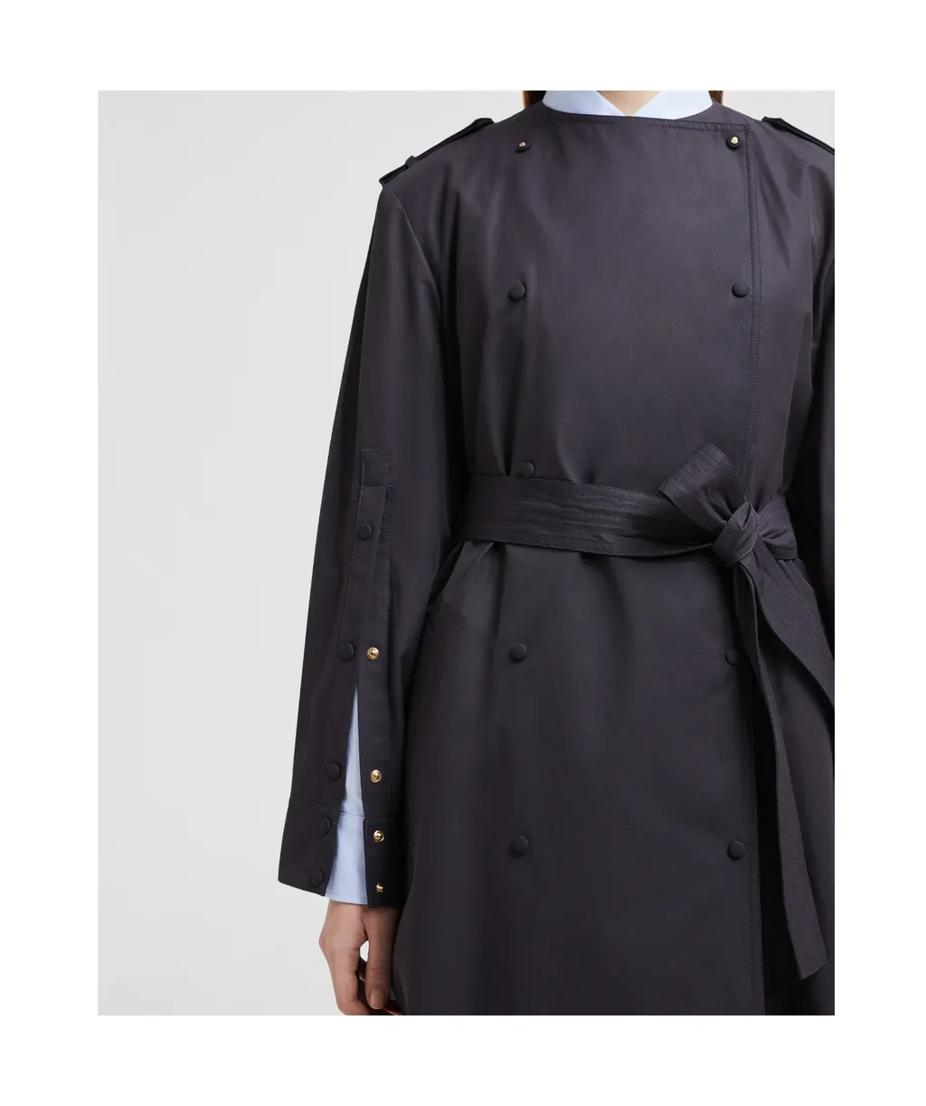 Belted Button-Up Coat
