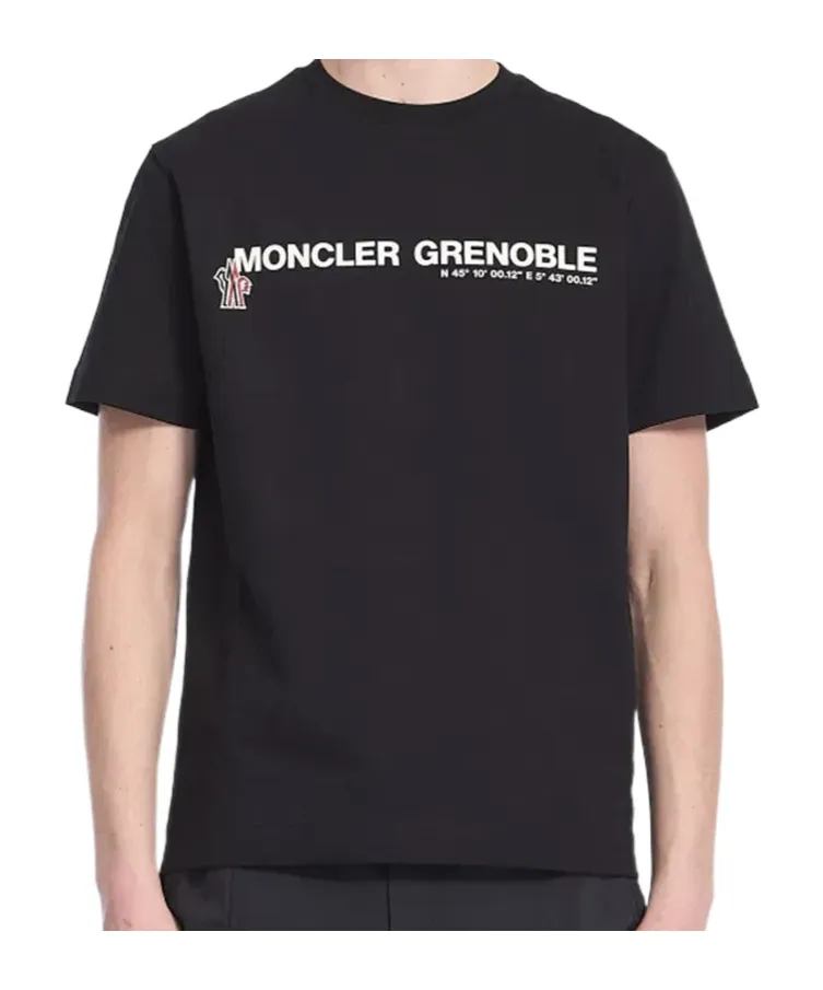 Grenoble Logo Embroidered Crewneck T-Shirt