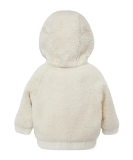 Padded Teddy Zip-Up Hoodie