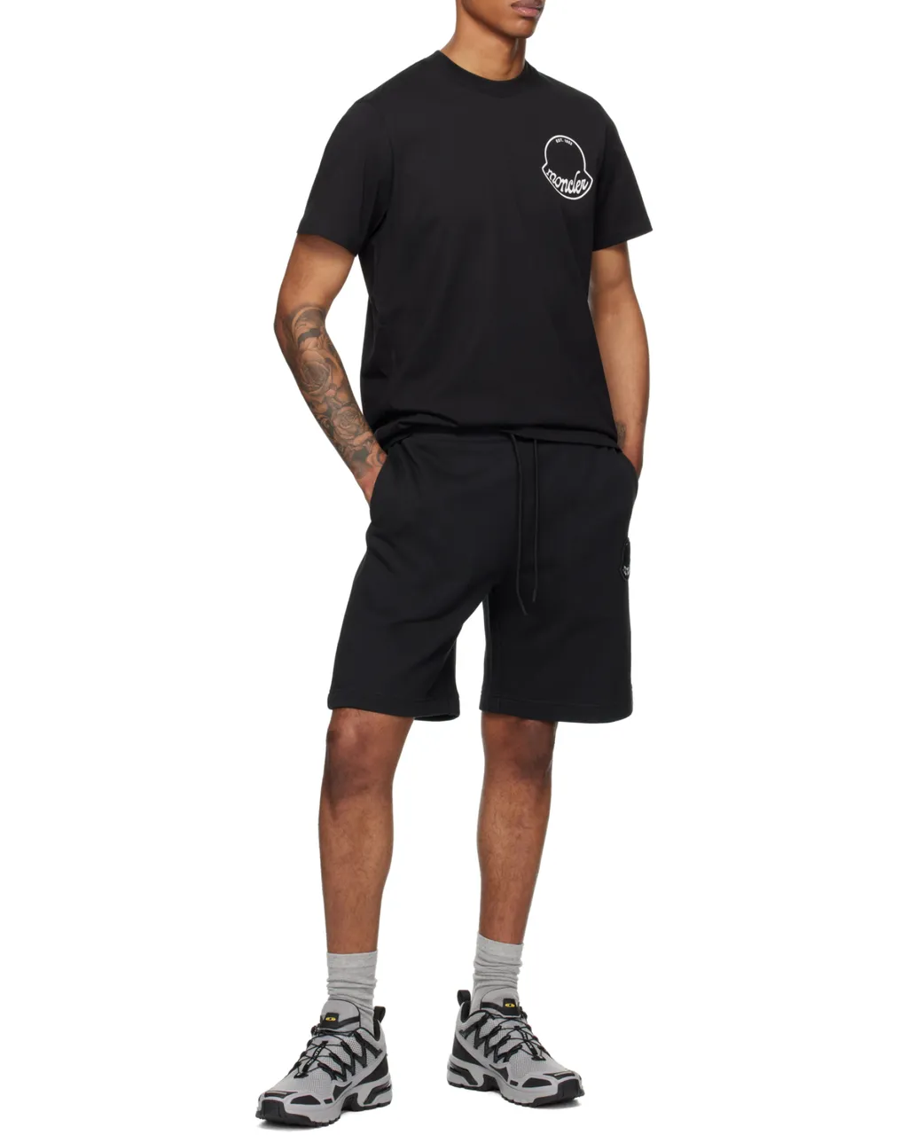 Logo Patch Drawstring Shorts