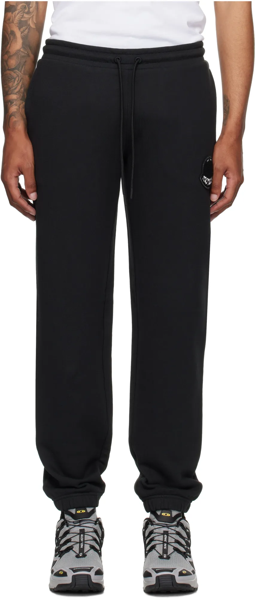 Logo Patch Drawstring Pants