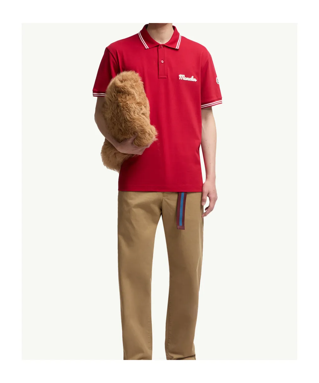Logo-Patch Short-Sleeved Polo Shirt