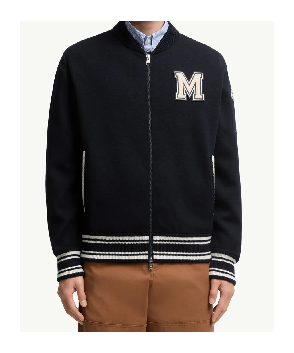 Logo-Patch Zipped Jacket