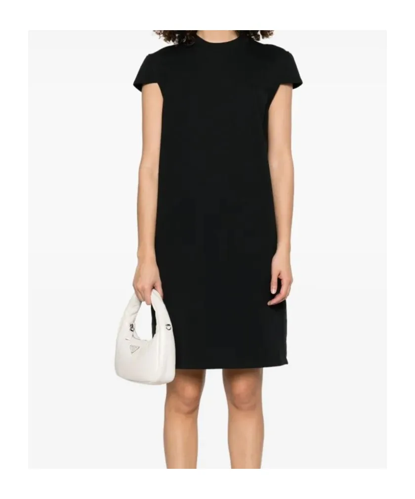 Logo Patch Crewneck Dress