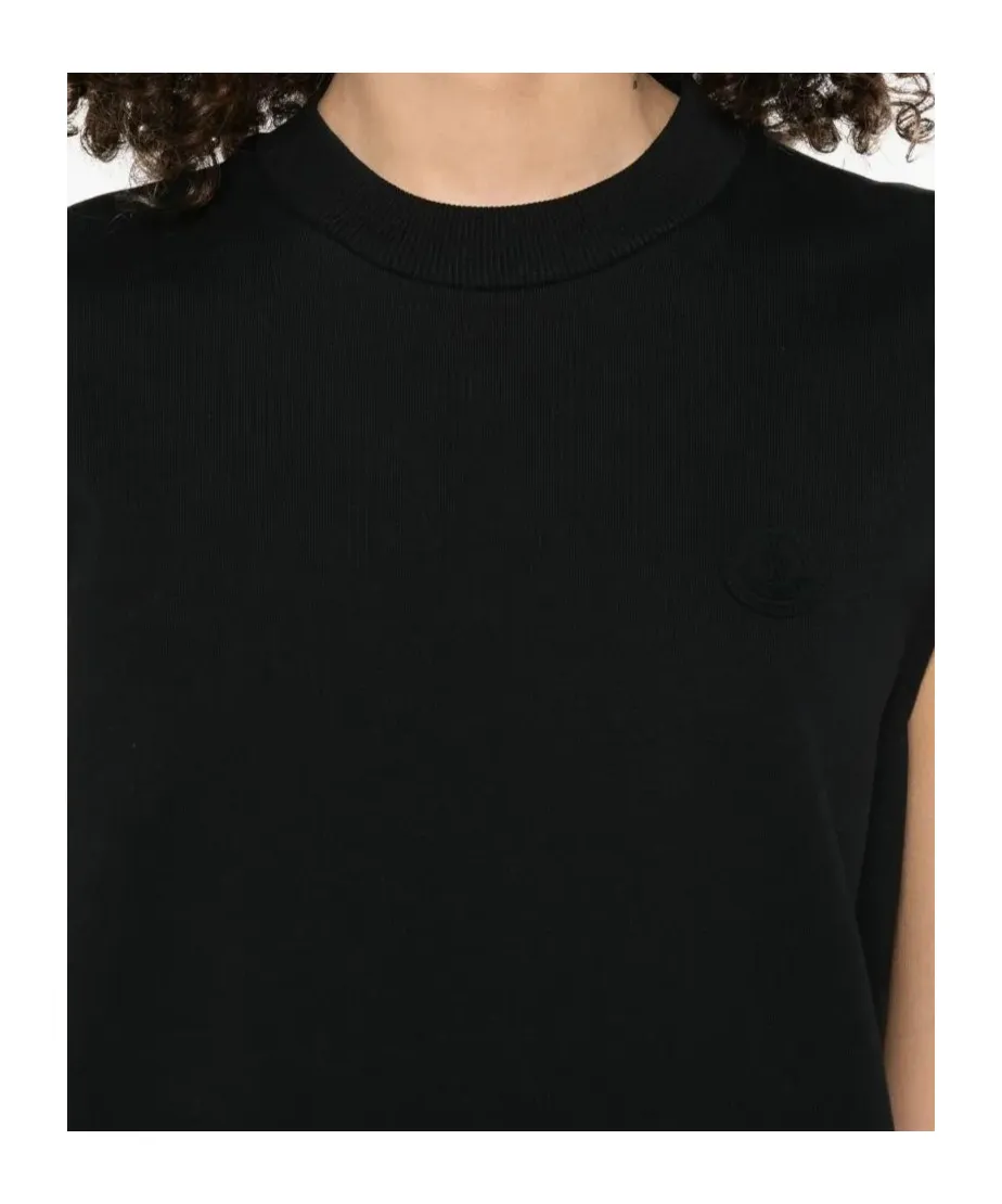 Logo Patch Crewneck Dress