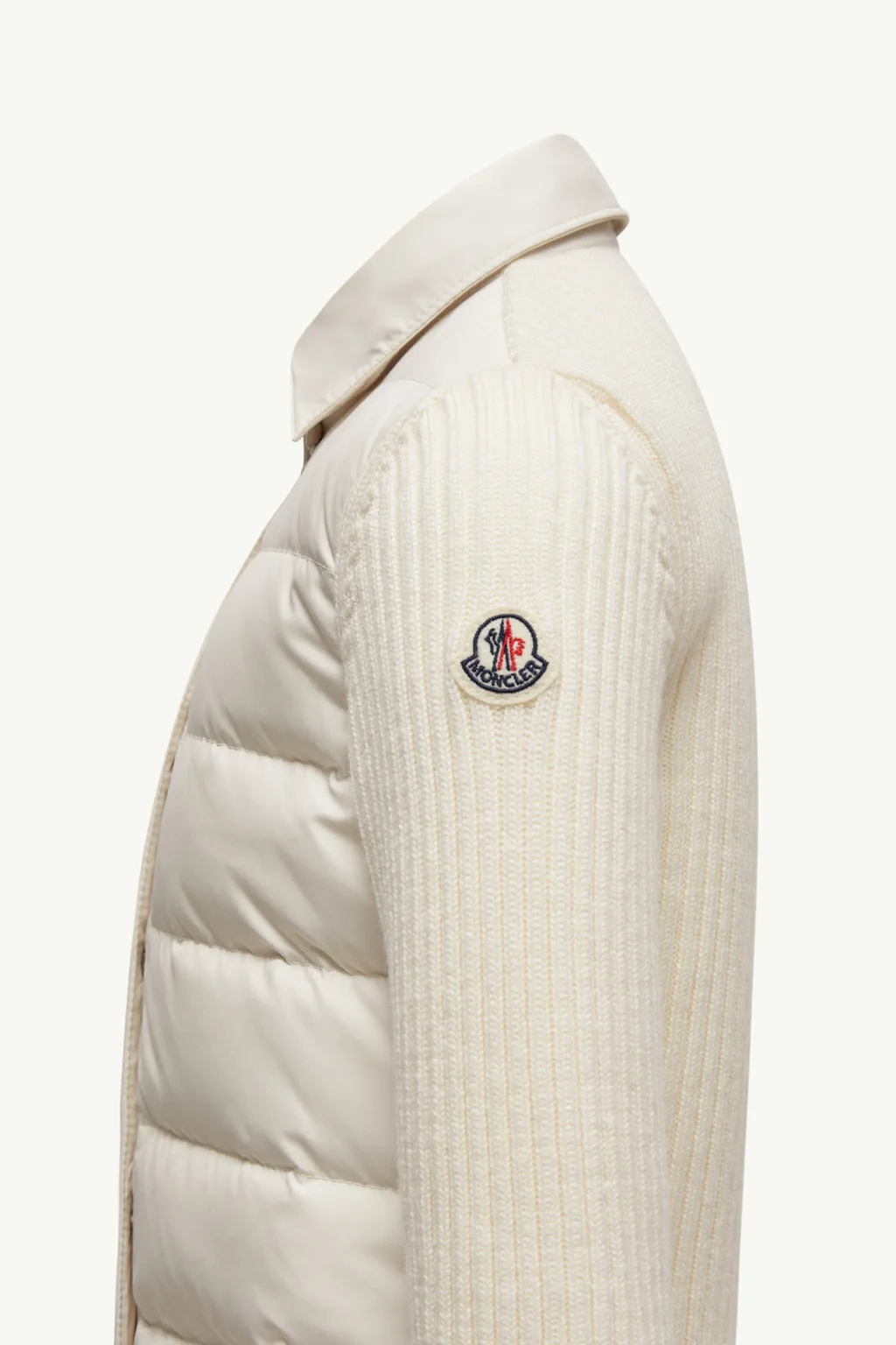 Panelled Zip-Up Cardigan