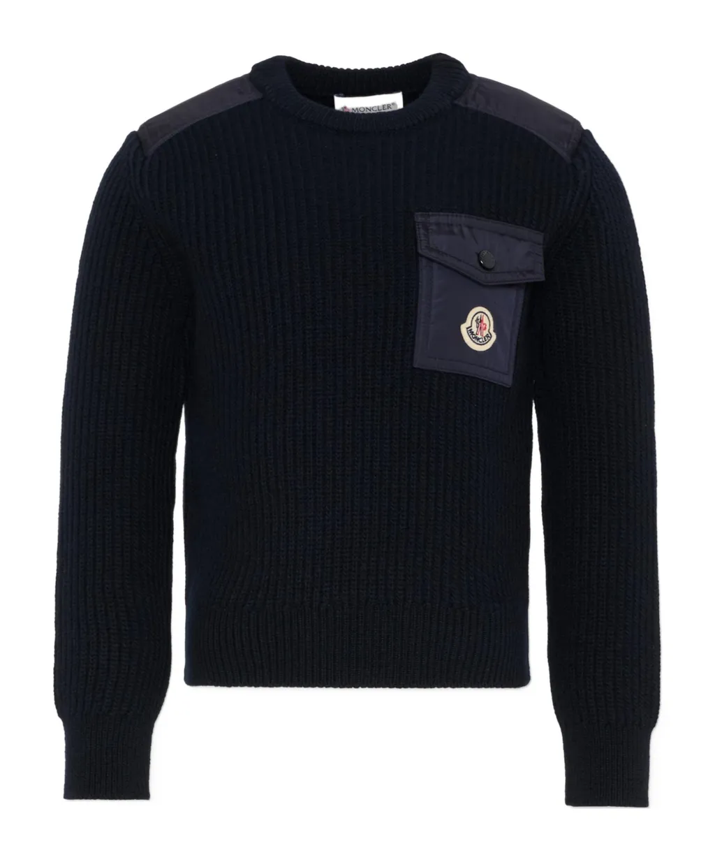 Logo Patch Crewneck Jumper