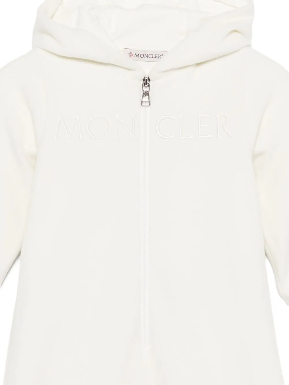 Logo Patch Zip-Up Rompers