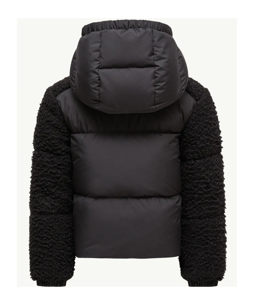 Zambaga Metallic Teddy Hooded Down Jacket