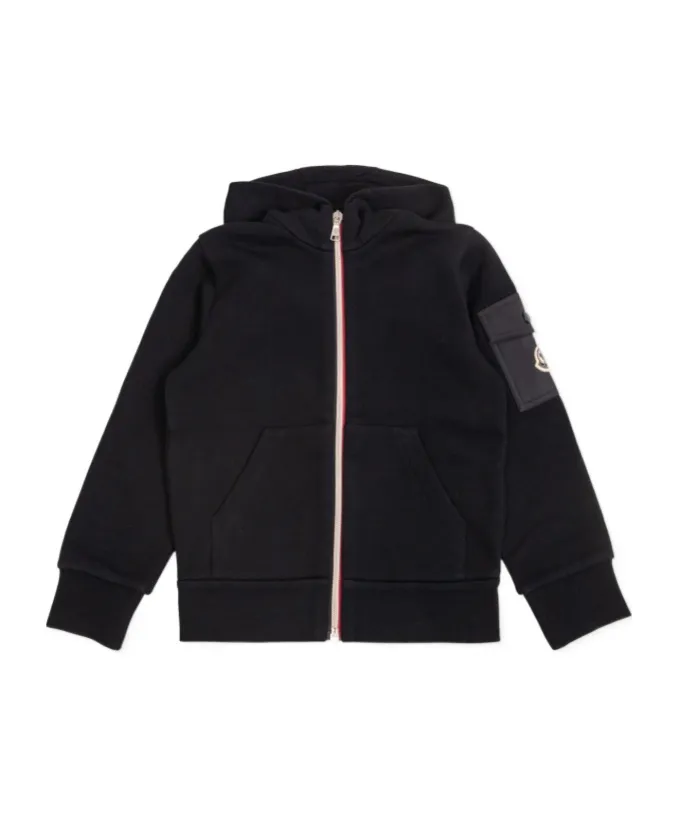 Logo Patch Zip-Up Hoodie