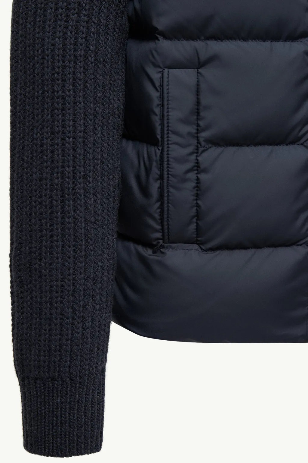 Padded Zip-Up Cardigan