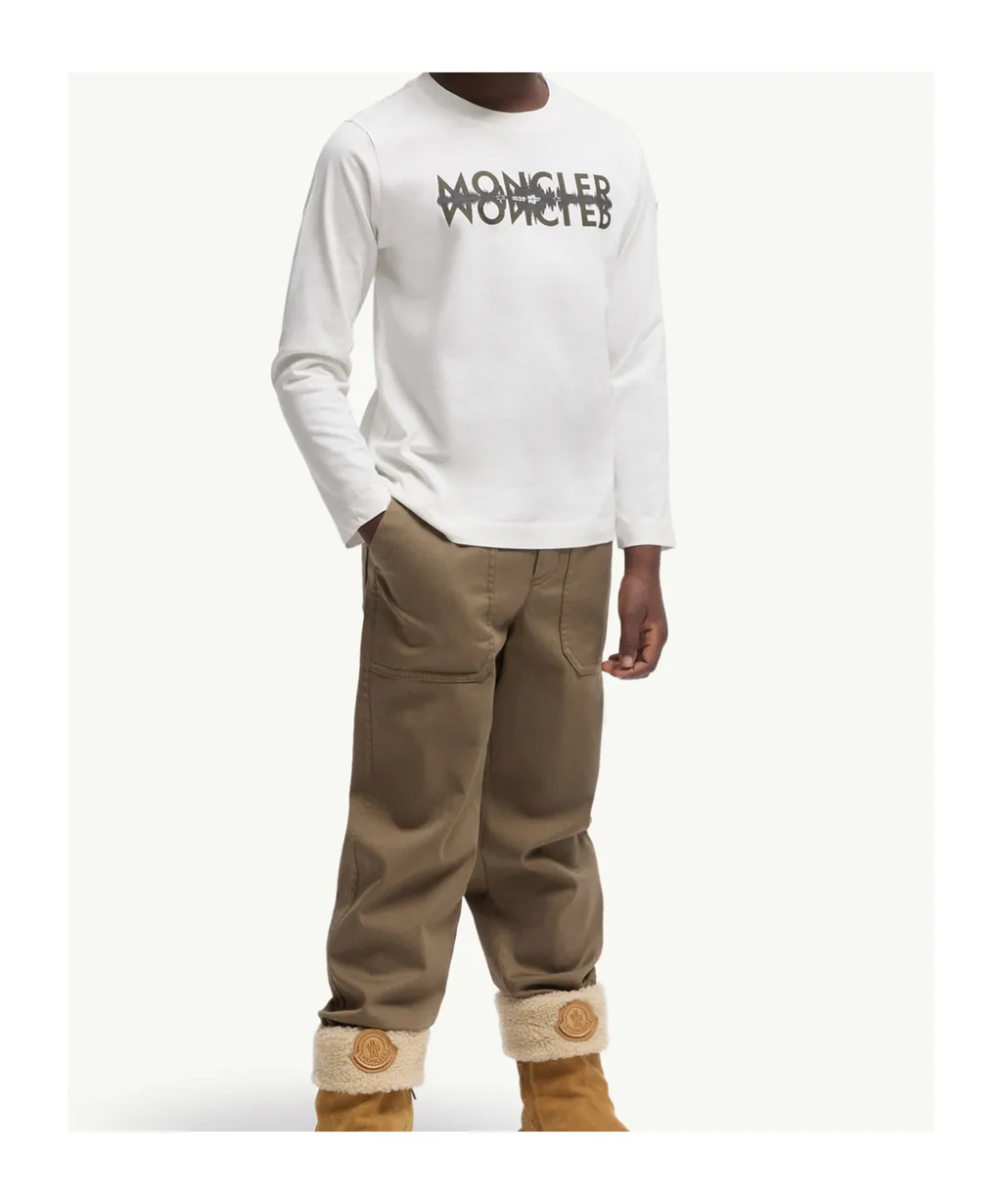 Logo Motif Long Sleeved T-Shirt