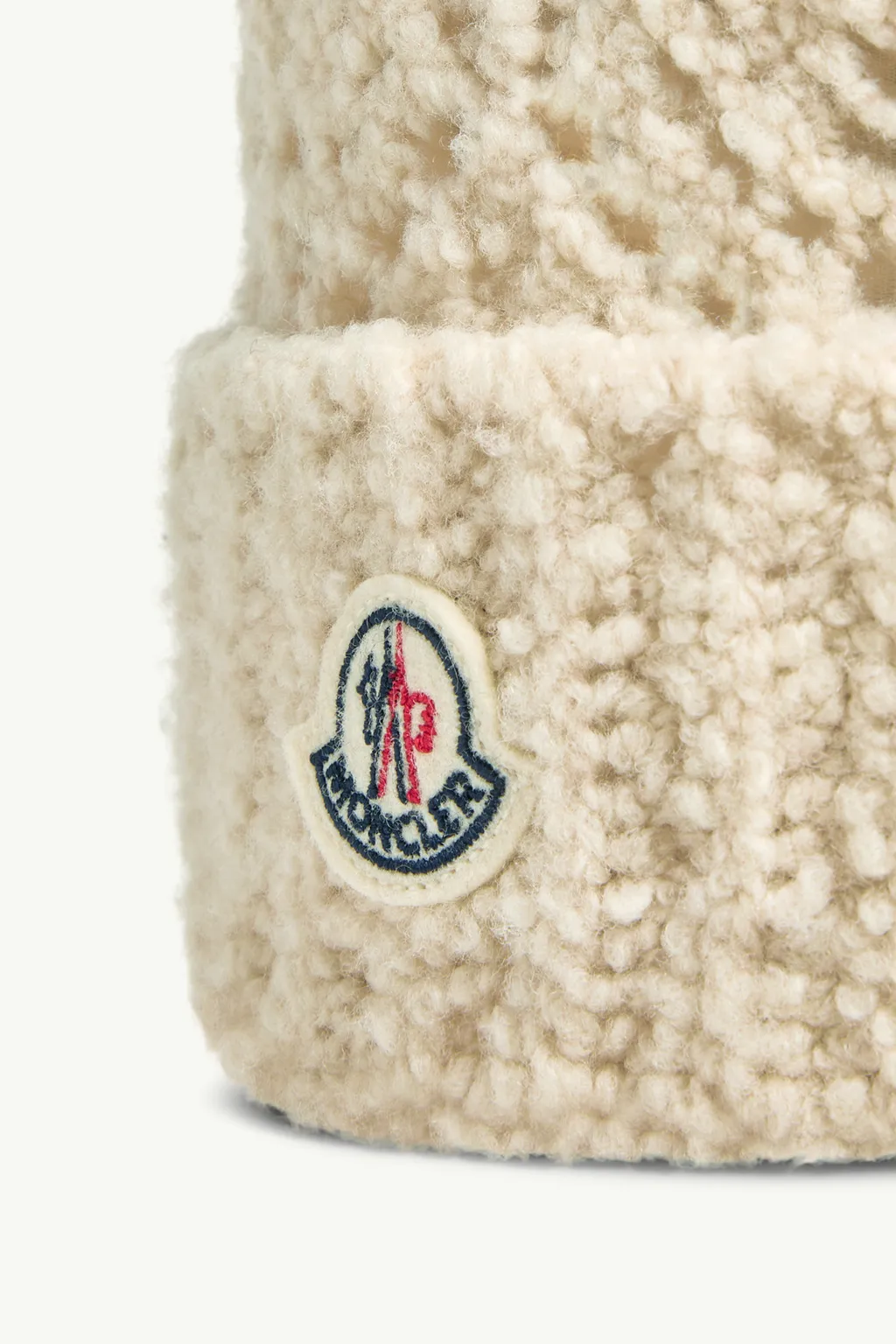 Wool Blend Beanie With Pom Pom
